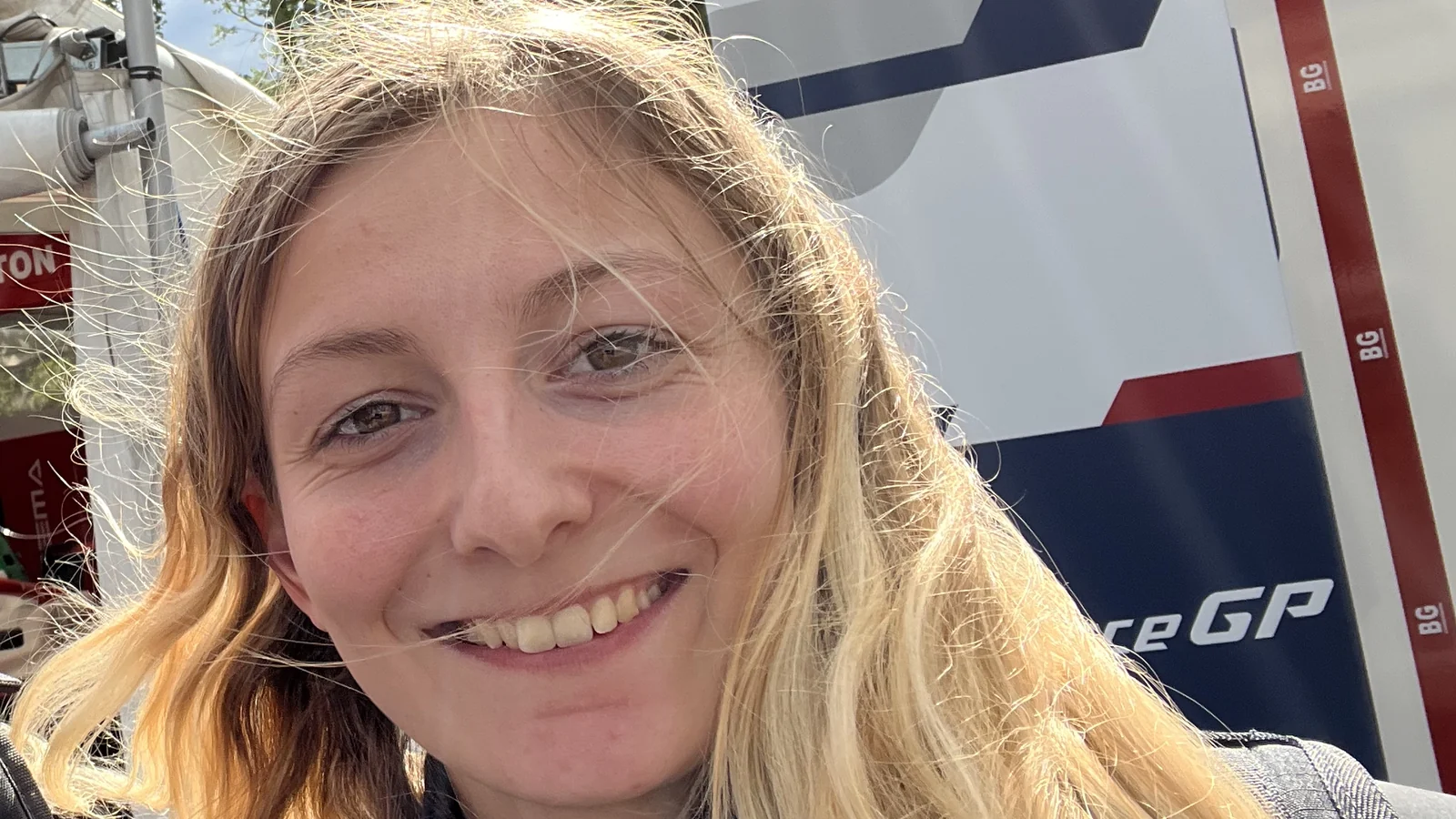 Doriane Pin in the Spa-Francorchamps paddock in May 2025