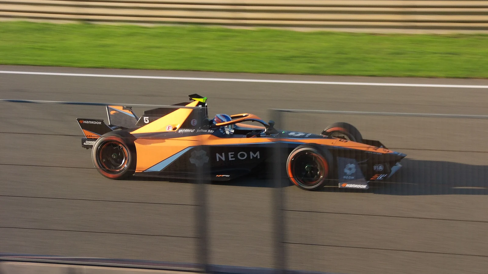 Jake Hughes in the NEOM McLaren during Formula E testing at Valencia, 14 December 2022. Archive photograph.
