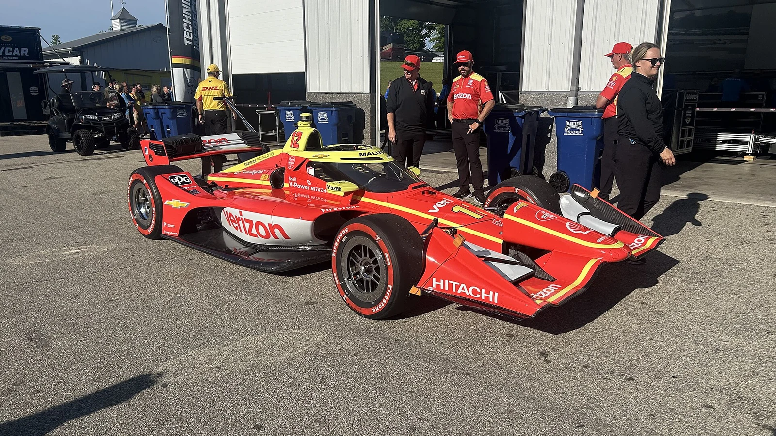 Monopostul Penske Chevrolet cu numărul 12 al lui David Malukas la Road America în 2026