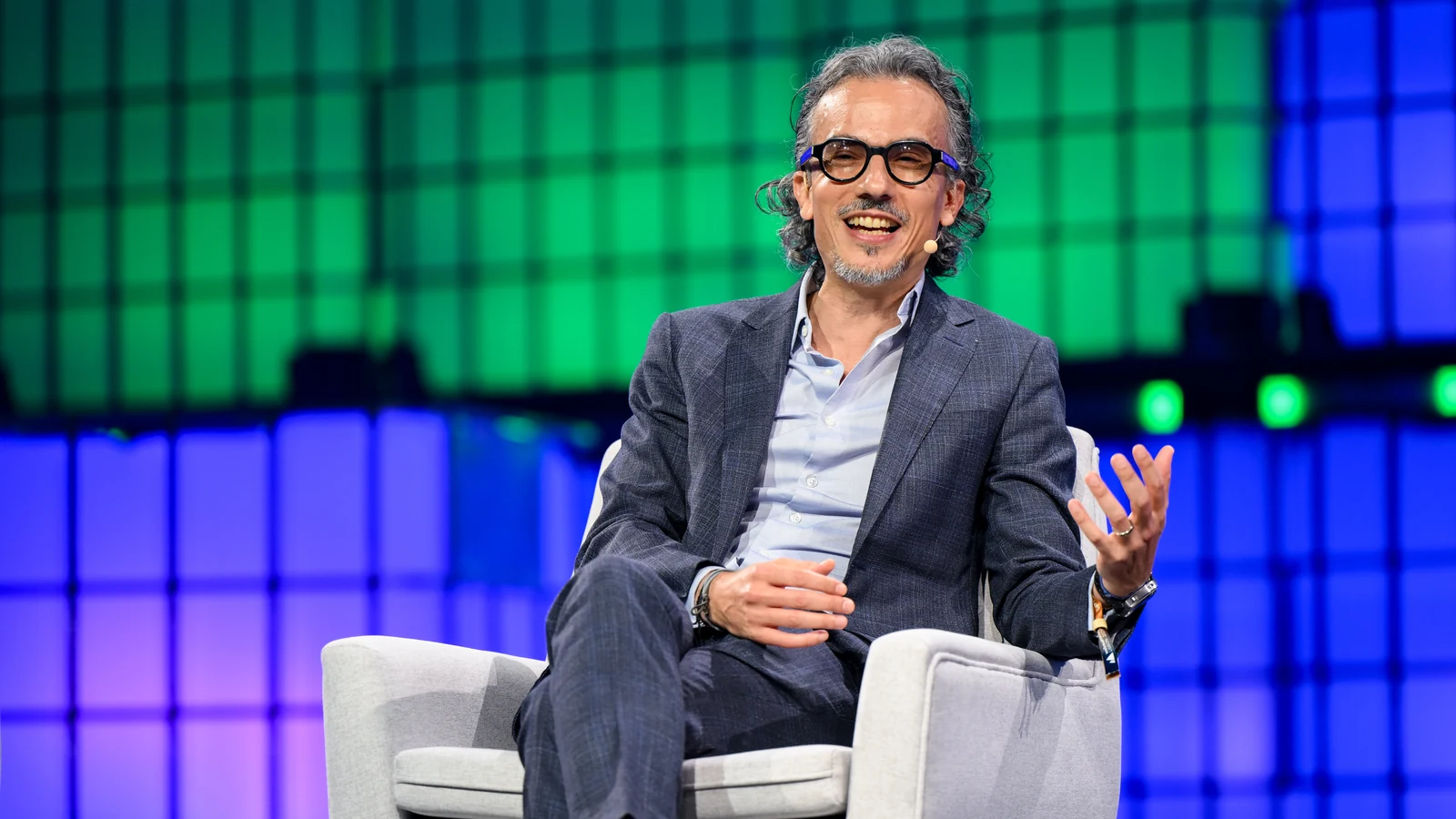 Laurent Mekies at Web Summit in Lisbon on 11 November 2025. Archive photograph, not from the 2026 contract announcement.