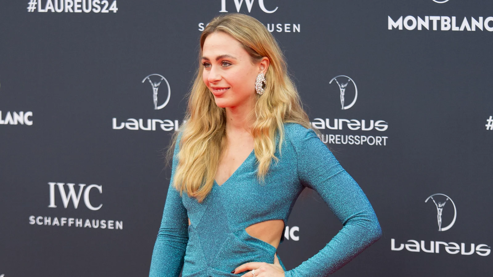 Sophia Flörsch at the Laureus awards in Madrid in April 2024