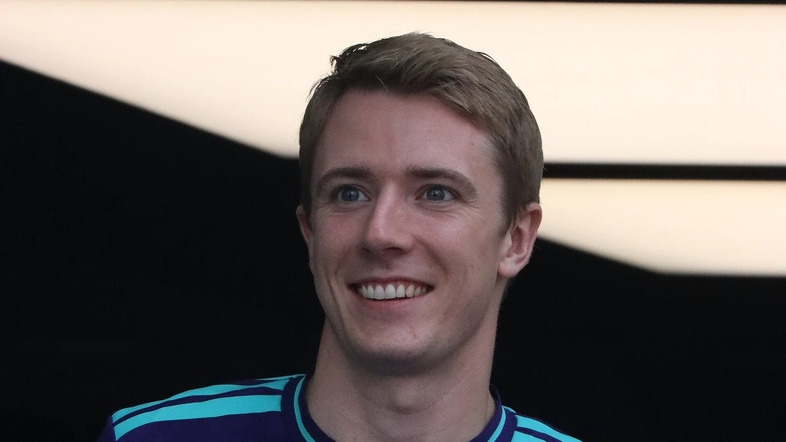 Fred Vesti in Mercedes teamwear at the Adidas Orchard Ignition event in Singapore